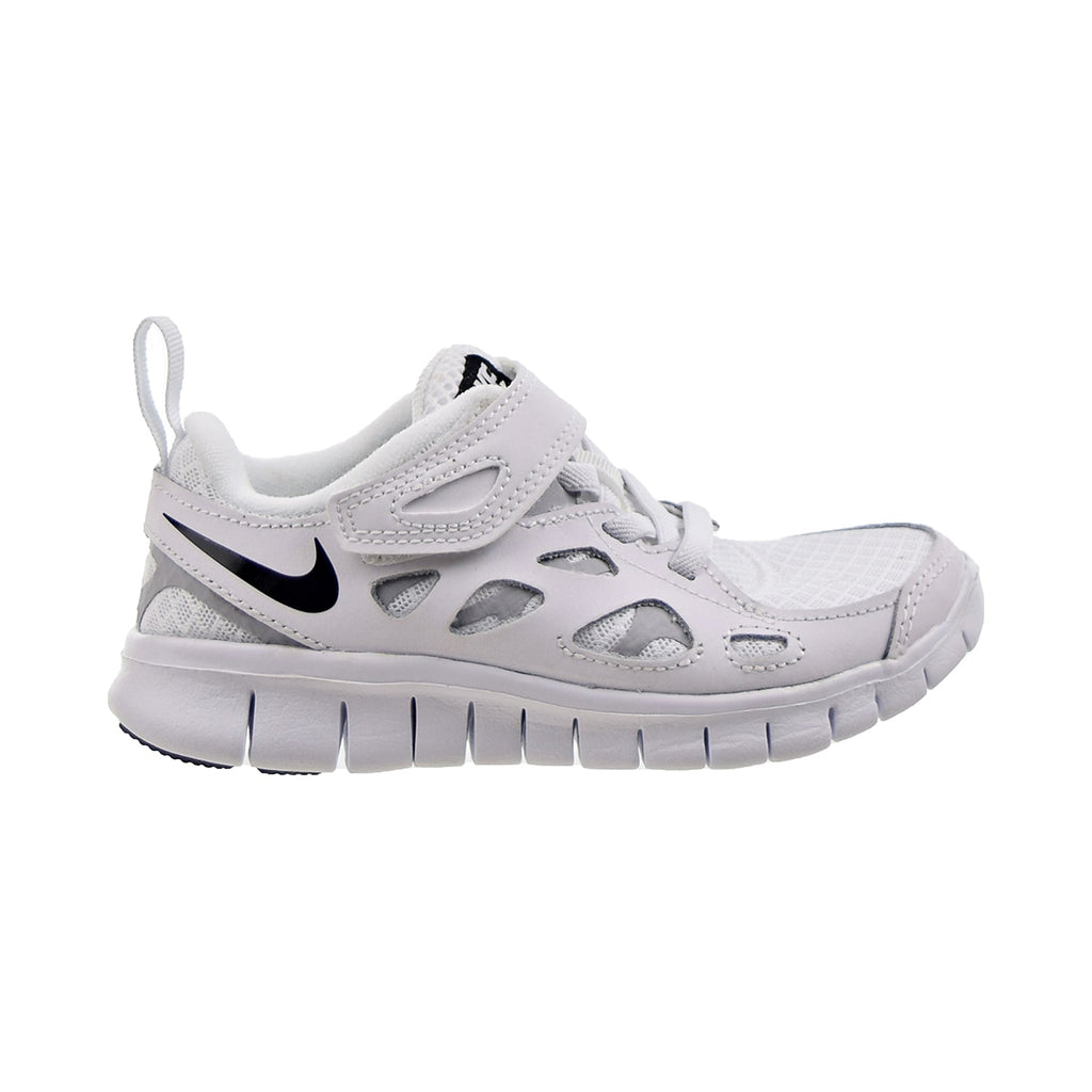 Nike Free Run 2 (PS) Little Kids' Shoes White-Wolf Grey-Black