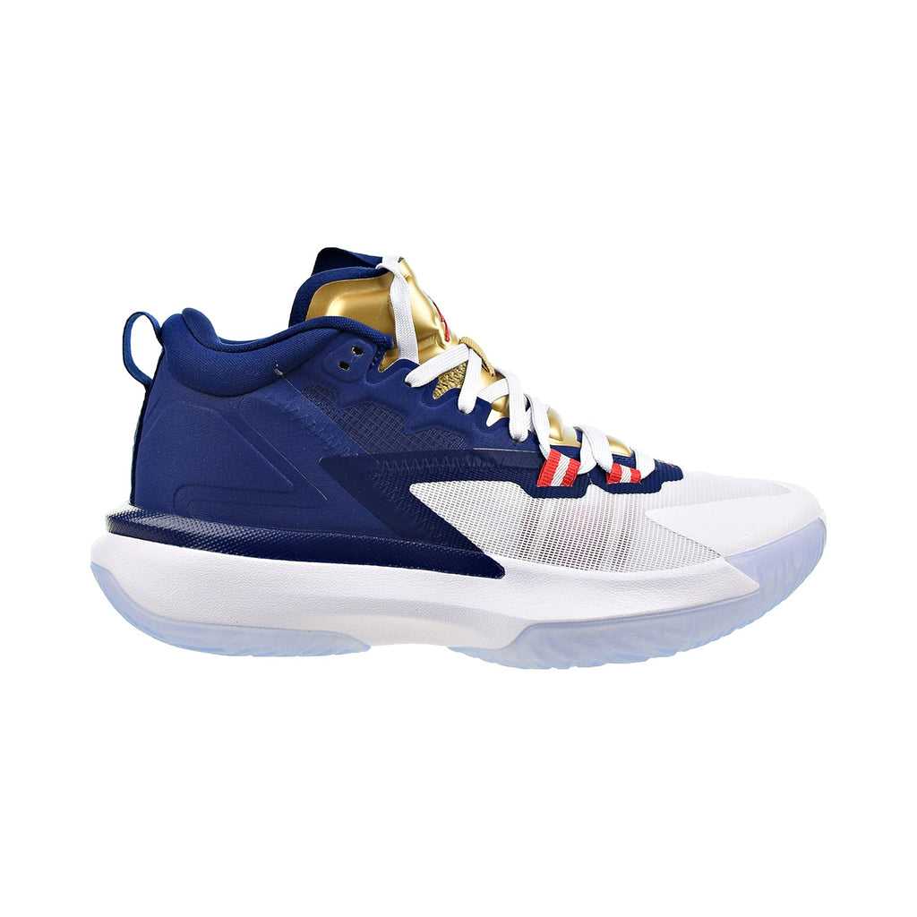 Jordan Zion 1 "USA" Men's Basketball Shoes Blue Void-White-Metallic Gold