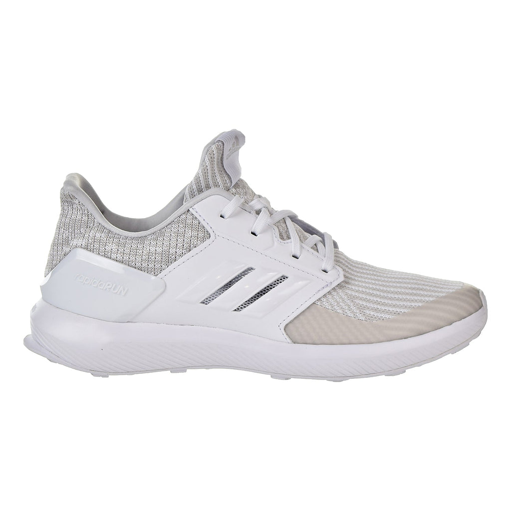 Adidas RapidaRun Knit J Big Kid's Running Shoes Grey/White