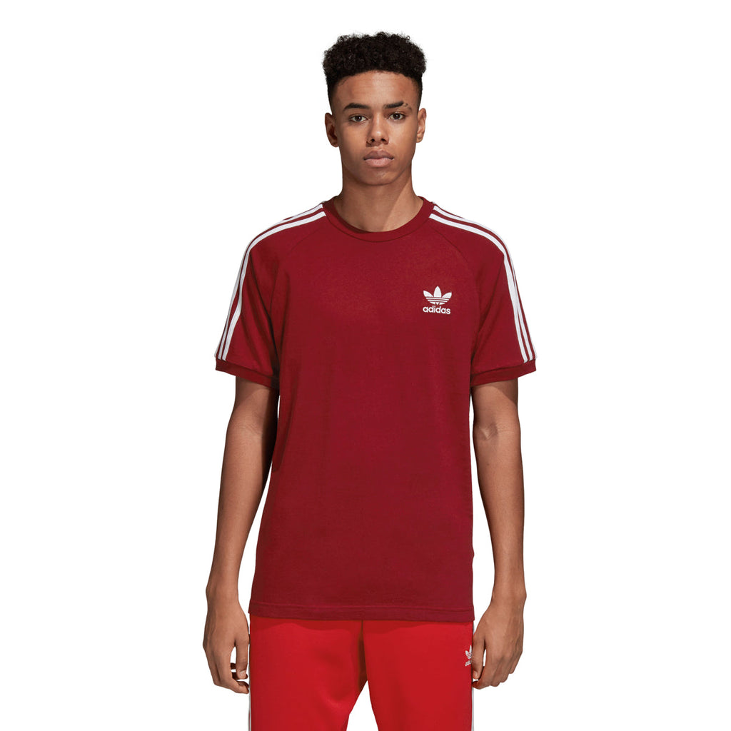 Pompeji Indirekte Sinis Adidas Originals Men's 3-Stripes T-Shirt Burgundy/White – Sports Plaza NY