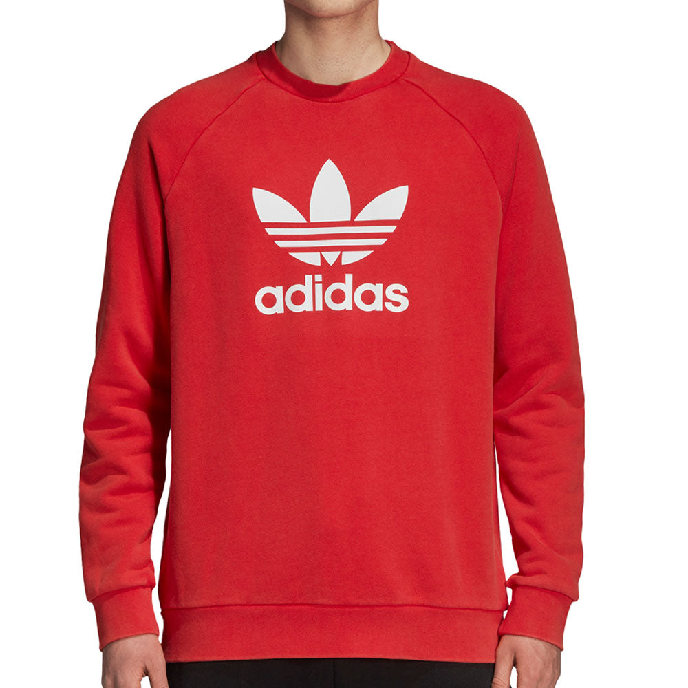 Adidas Originals Trefoil Warm Up Men's Sweatshirt Collegiate Red/White