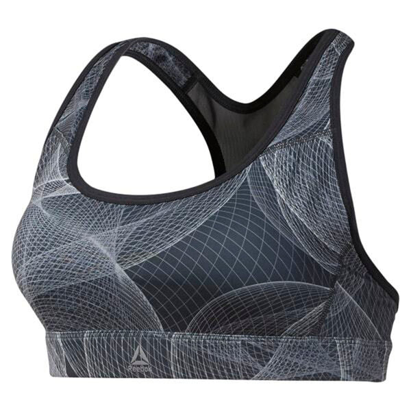 Reebok Women Running Hero Racer Padded Bra Cold Grey