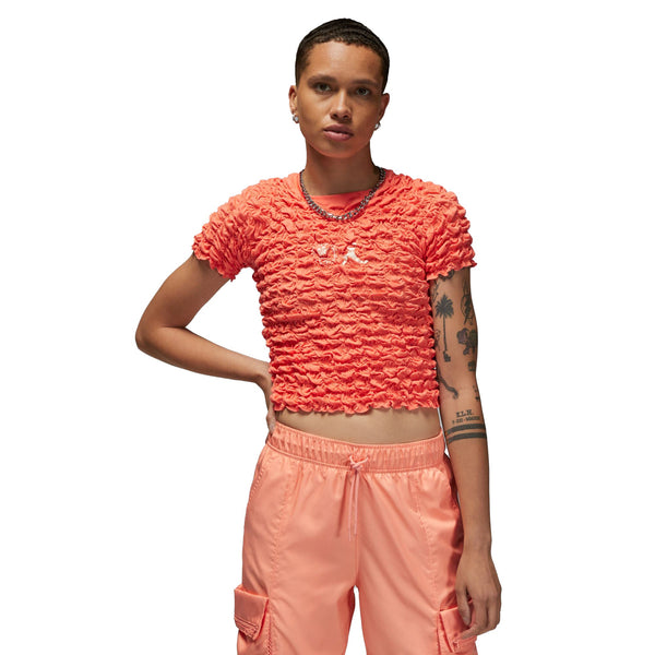 Jordan x Bephies Beauty Supply Women's Scrunchie T-Shirt Red