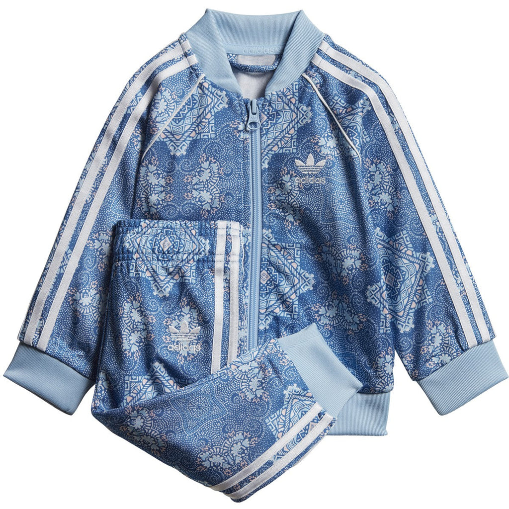 Adidas Original Culture Clash SST Toddlers Track Suit Multicolor/Clear Sky/White