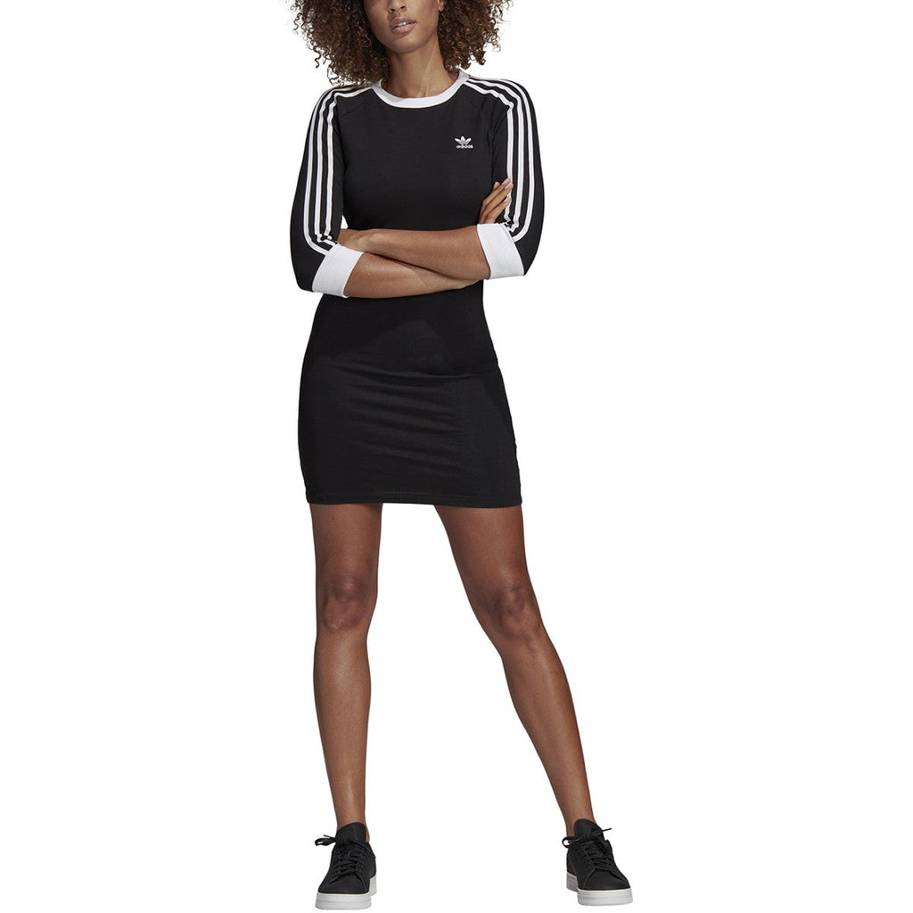 Adidas Women's 3 Stripes Dress Black