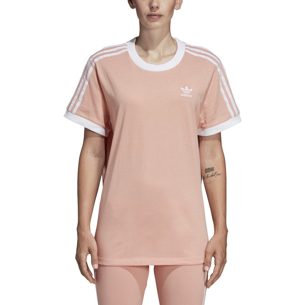 Adidas Women's Originals 3-Stripes Tee Dust Pink
