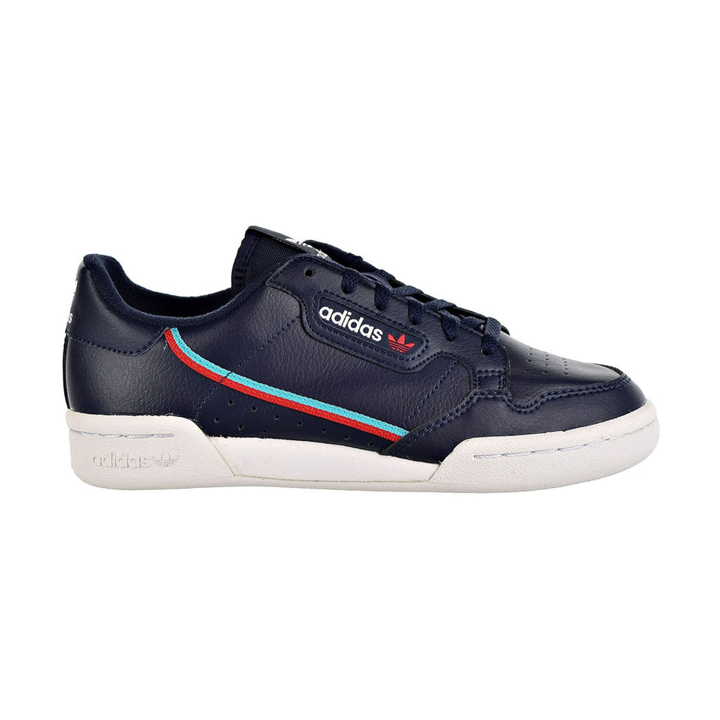 Adidas Continental 80 Big Kids Shoes Collegiate Navy/Scarlet/Hi-Res Aqua