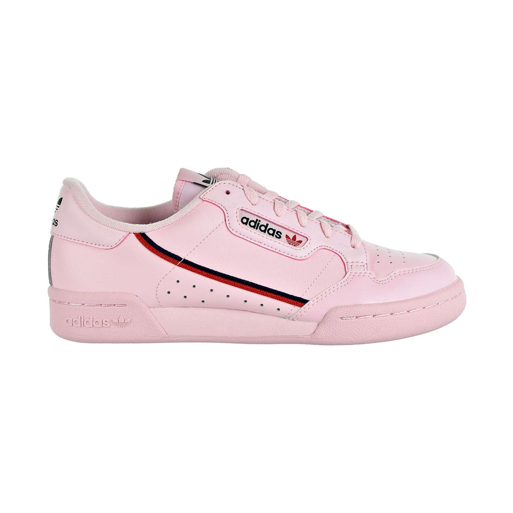 Adidas Continental 80 Big Kids Shoes Clear Pink/Scarlet/Collegiate Navy