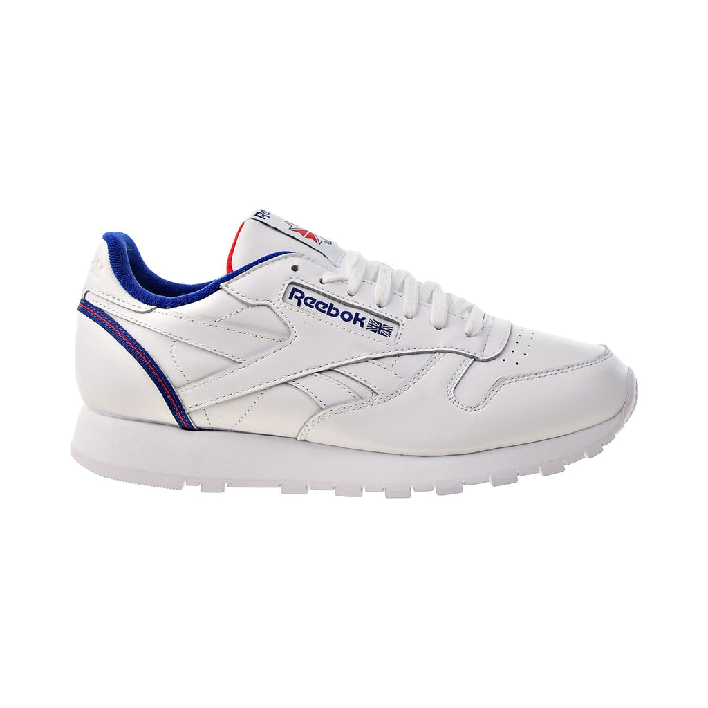 Reebok Classic Leather Men's Shoes White-Deep Cobalt-Vector Red
