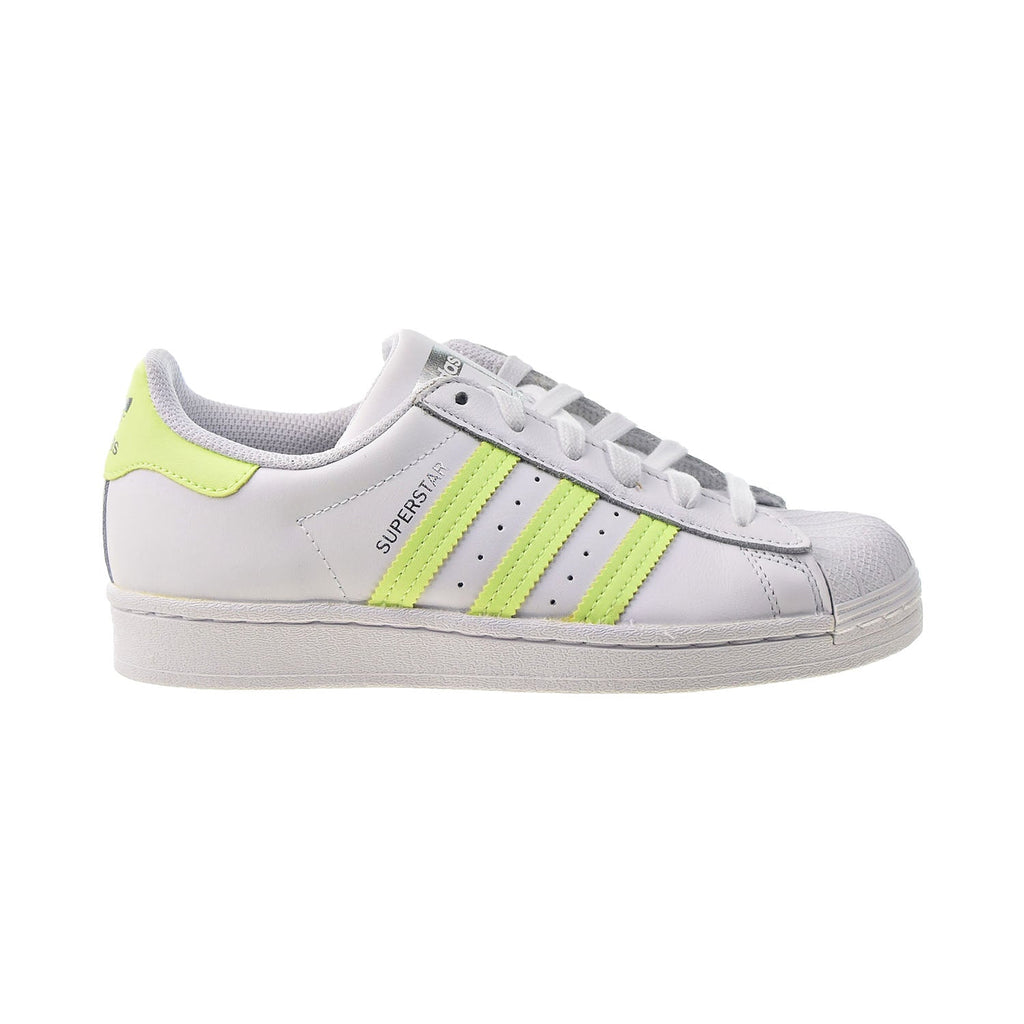 Adidas Superstar Women's Shoes White-Hi Res Yellow-Matte Silver