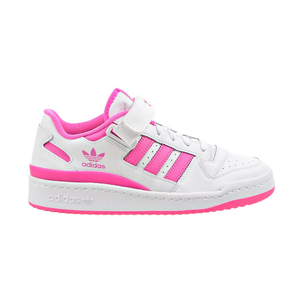 Adidas Forum Low J Big Kids' Shoes Cloud White-Screaming Pink