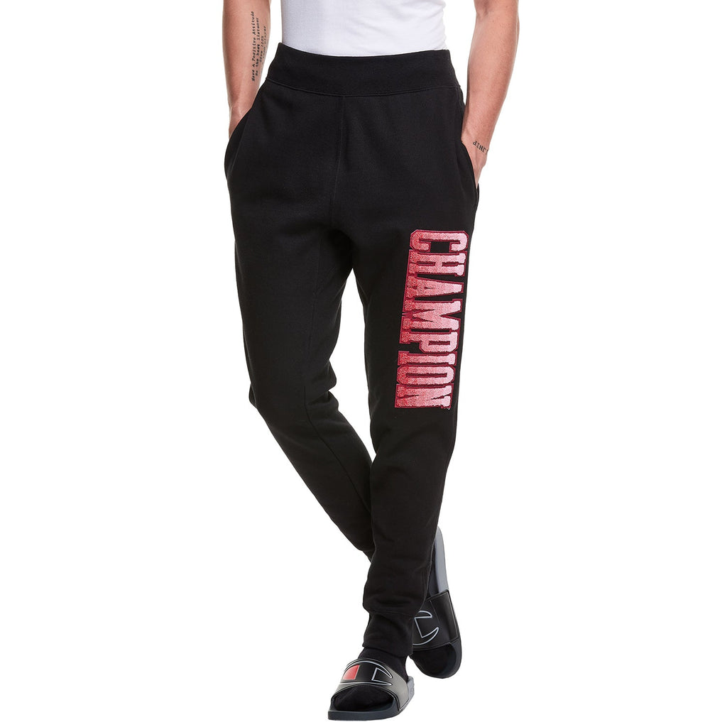Champion Chenille Men's Reverse Weave Jogger Pants Black gf01-586681bkc (Size M)