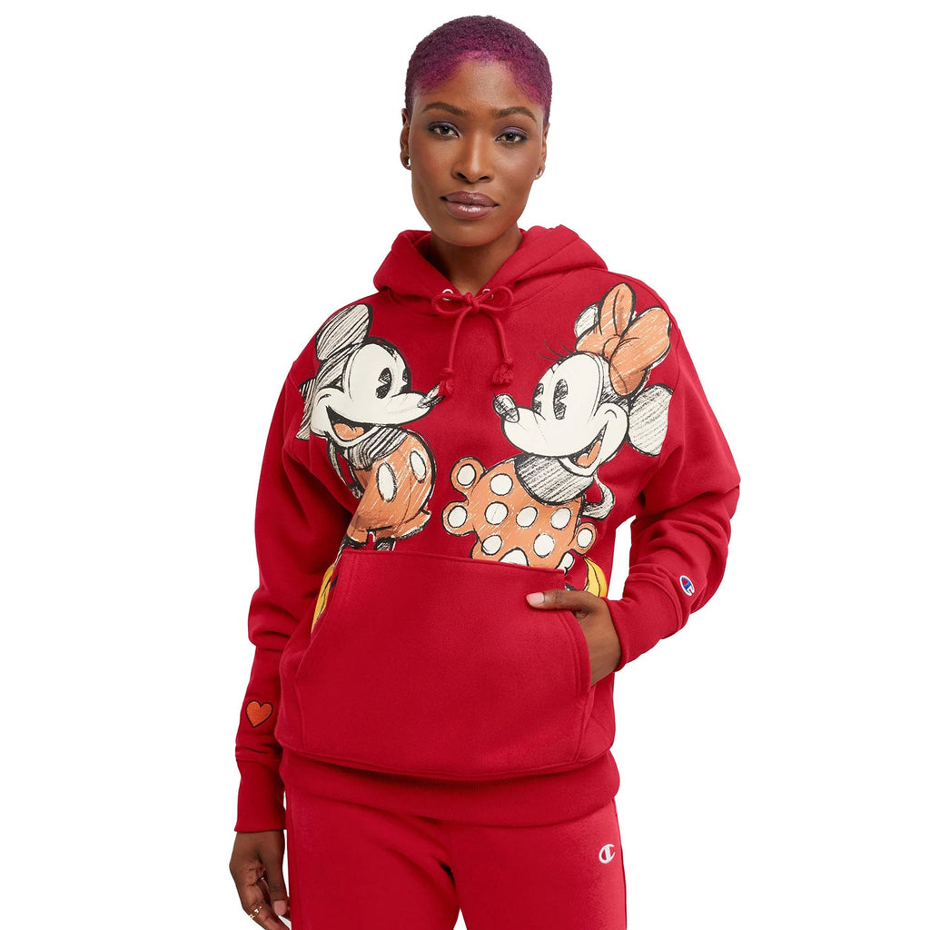 Champion Disney Mickey & Friends Reverse Weave Women's Hoodie Scarlet