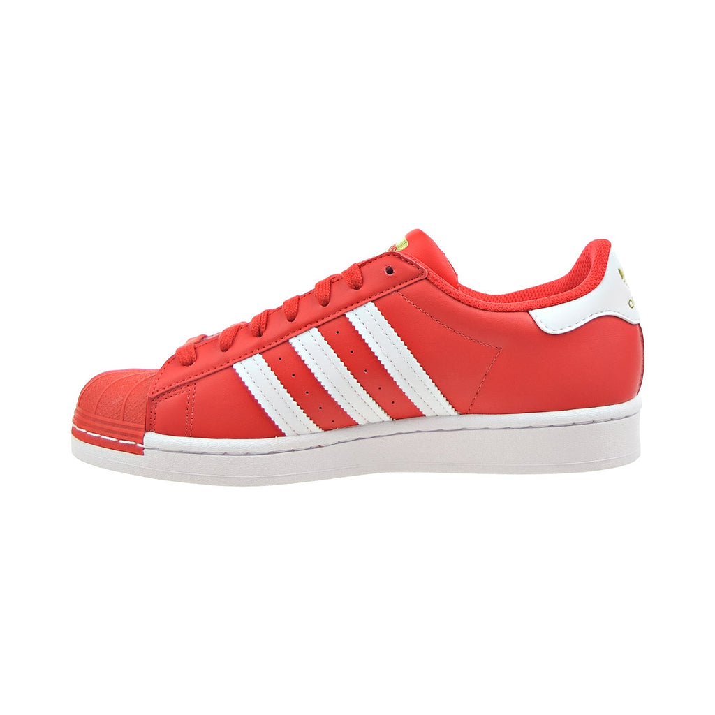 Adidas Superstar Men's Shoes Red-Cloud White-Gold Sports Plaza NY