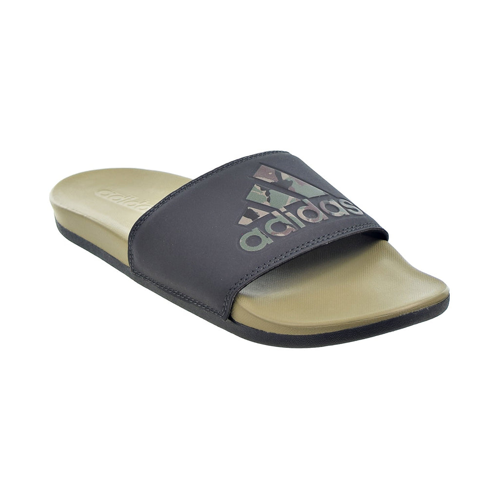 Adidas Adilette Comfort Men's Slides Camo Orbit Green-Carbon-Core Black