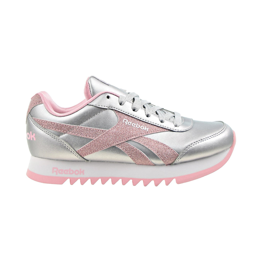 Reebok Royal Classic Jogger 2 Platform Kids' Shoes Silver Metallic-Pink Glow