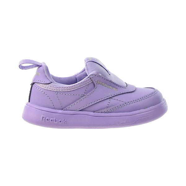 Reebok Cardi B Coated Club C Slip On Toddlers' Shoes Crisp Purple-Quartz Met