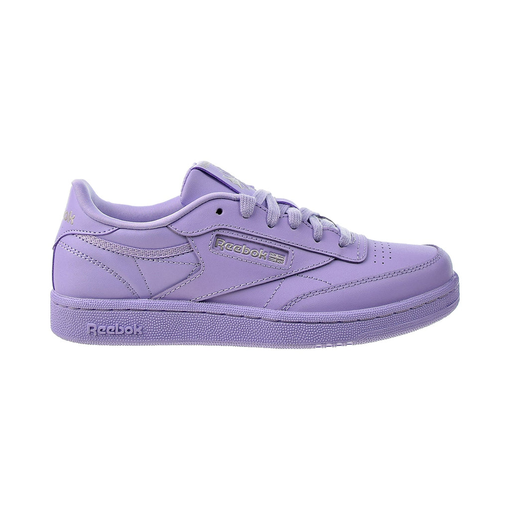 Reebok Cardi B Coated Club C Big Kids' Shoes Crisp Purple-Quartz Met