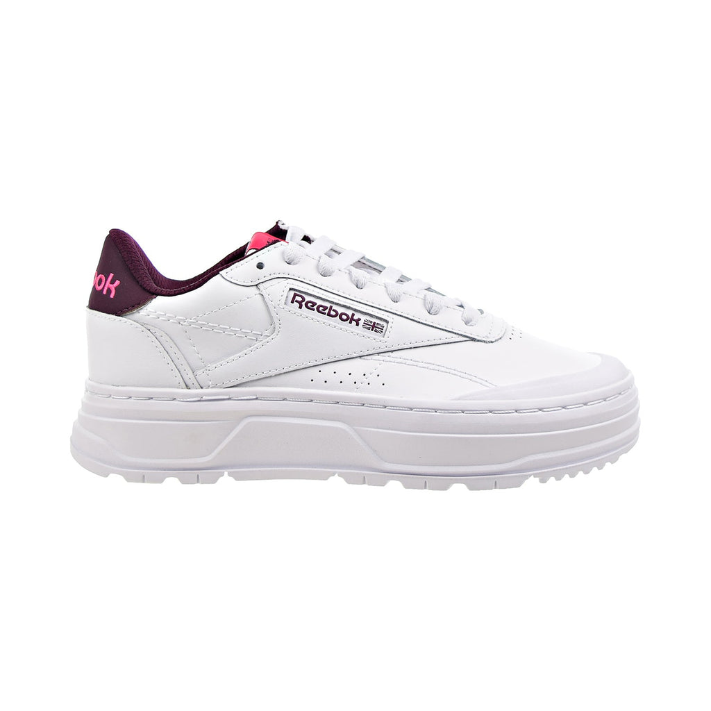 Reebok Club C Double GEO Women's Shoes Cloud White-Pursuit Pink