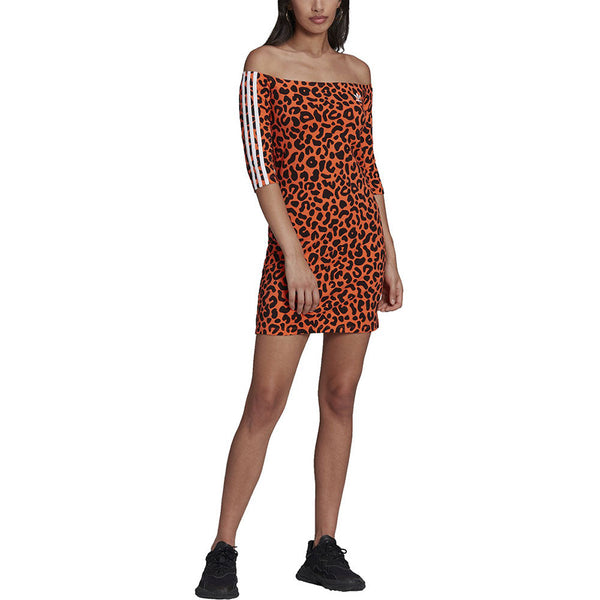 Adidas Printed Dress X Rich Mnisi Women's Shirt True Orange-Black
