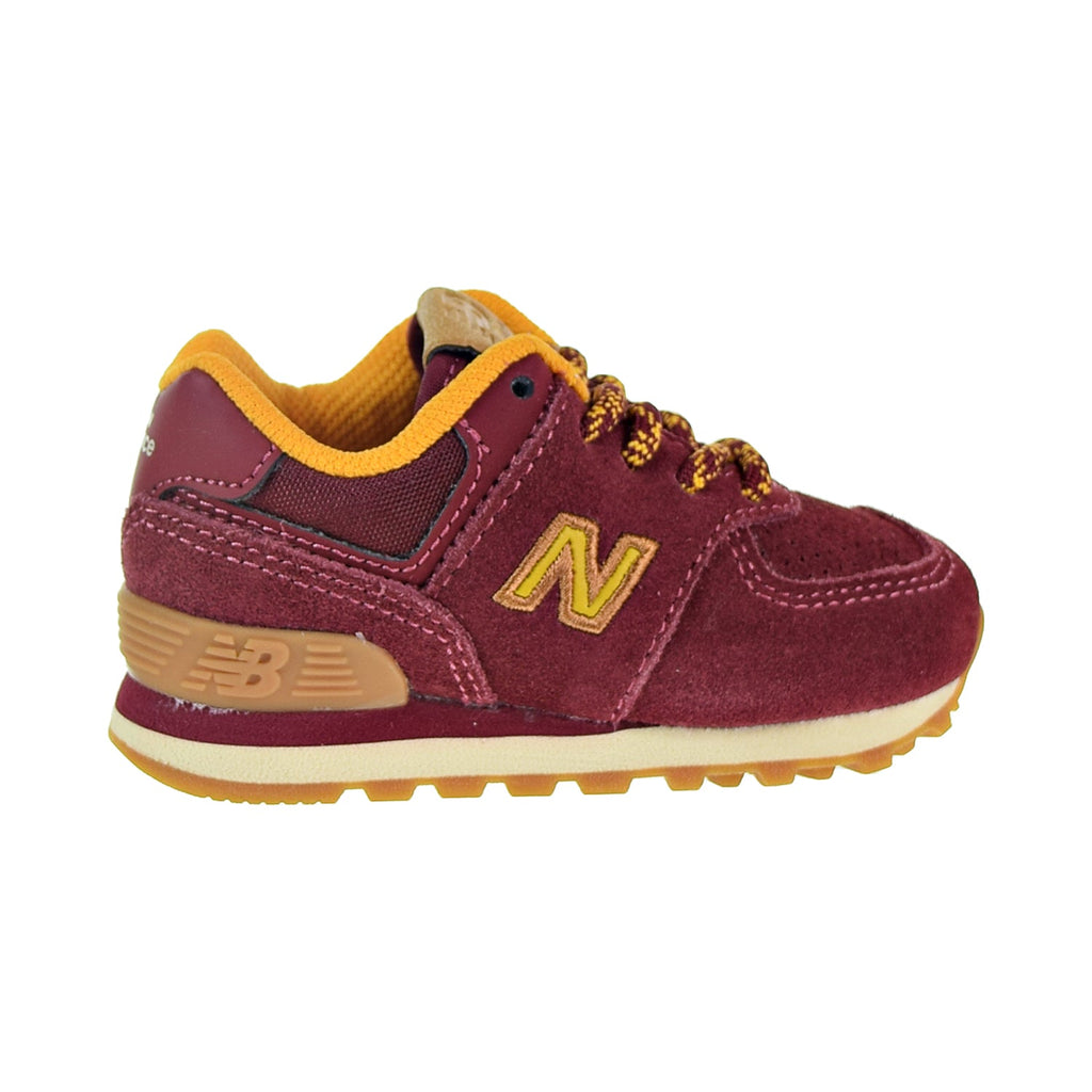 New Balance 574 Toddler's Shoes Mercury Red/Gold Rush