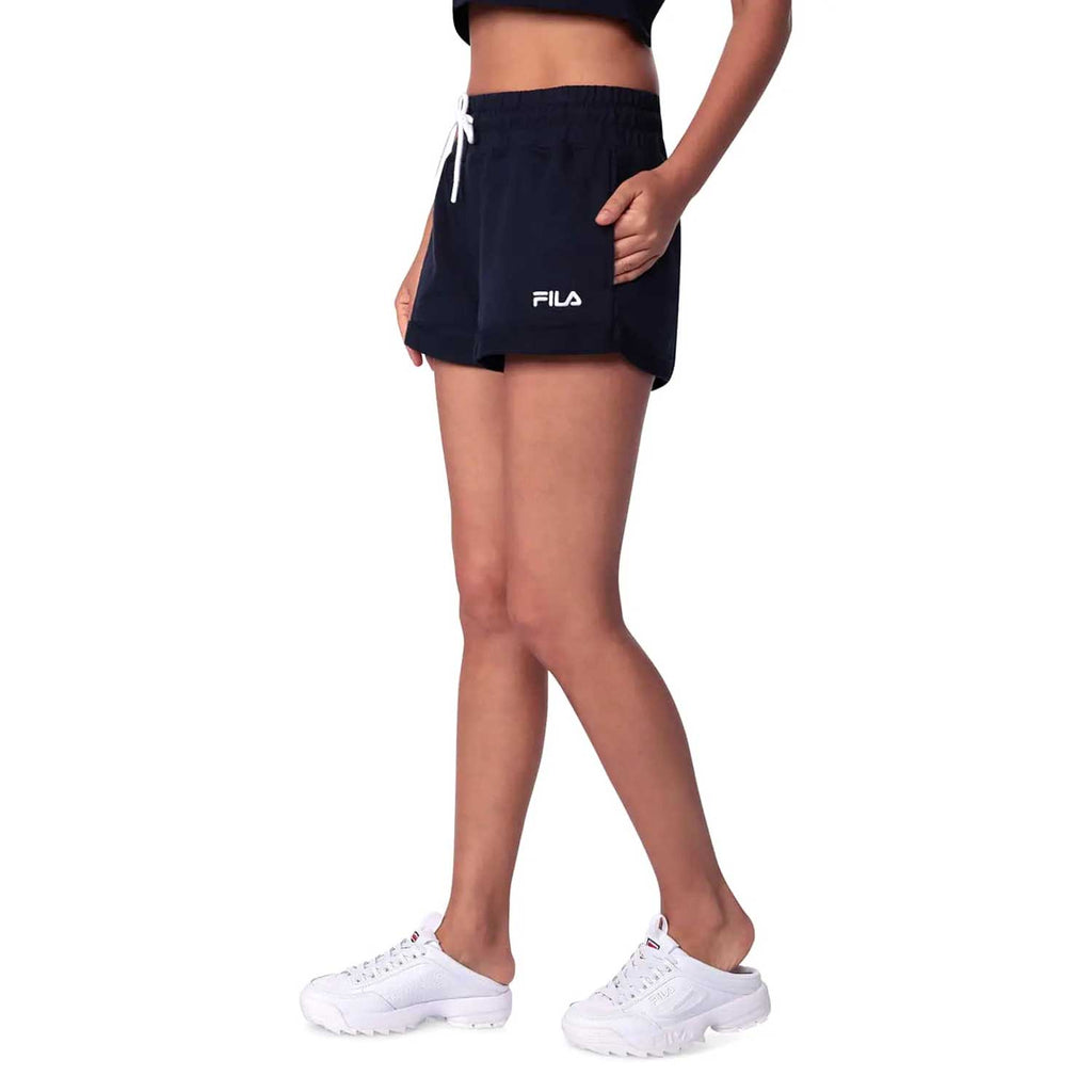 Fila Gabriella Knit Women's Short Peacoat-White