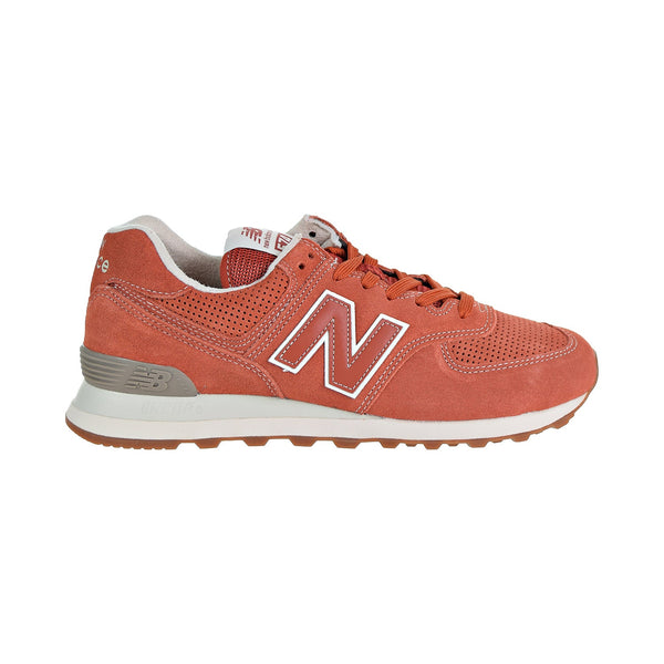 New Balance 574 Suede Men's Shoes Vintage Russet Orange