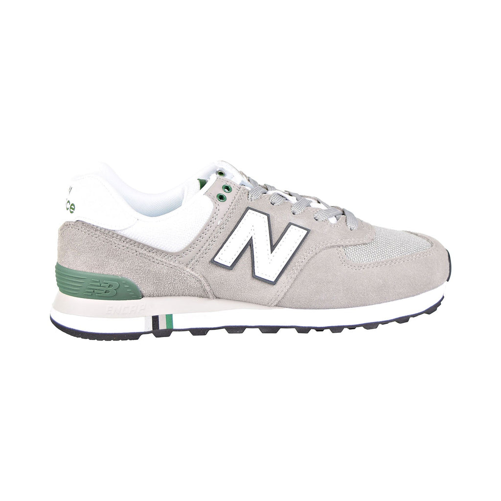 New Balance 574 Men's Shoes Grey/White/Dark Green