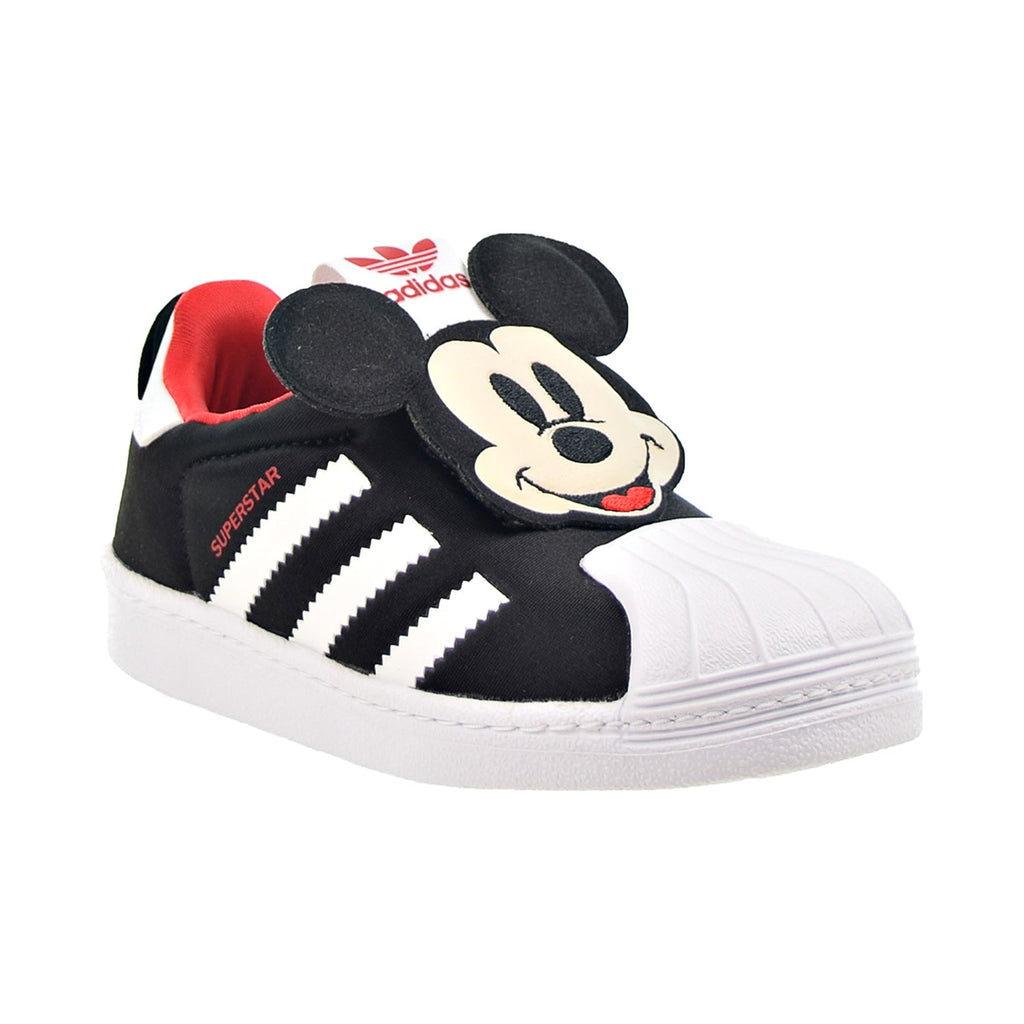 Adidas X Disney Superstar 360 C "Mickey Mouse" Little Kids Shoes Black-White-Red
