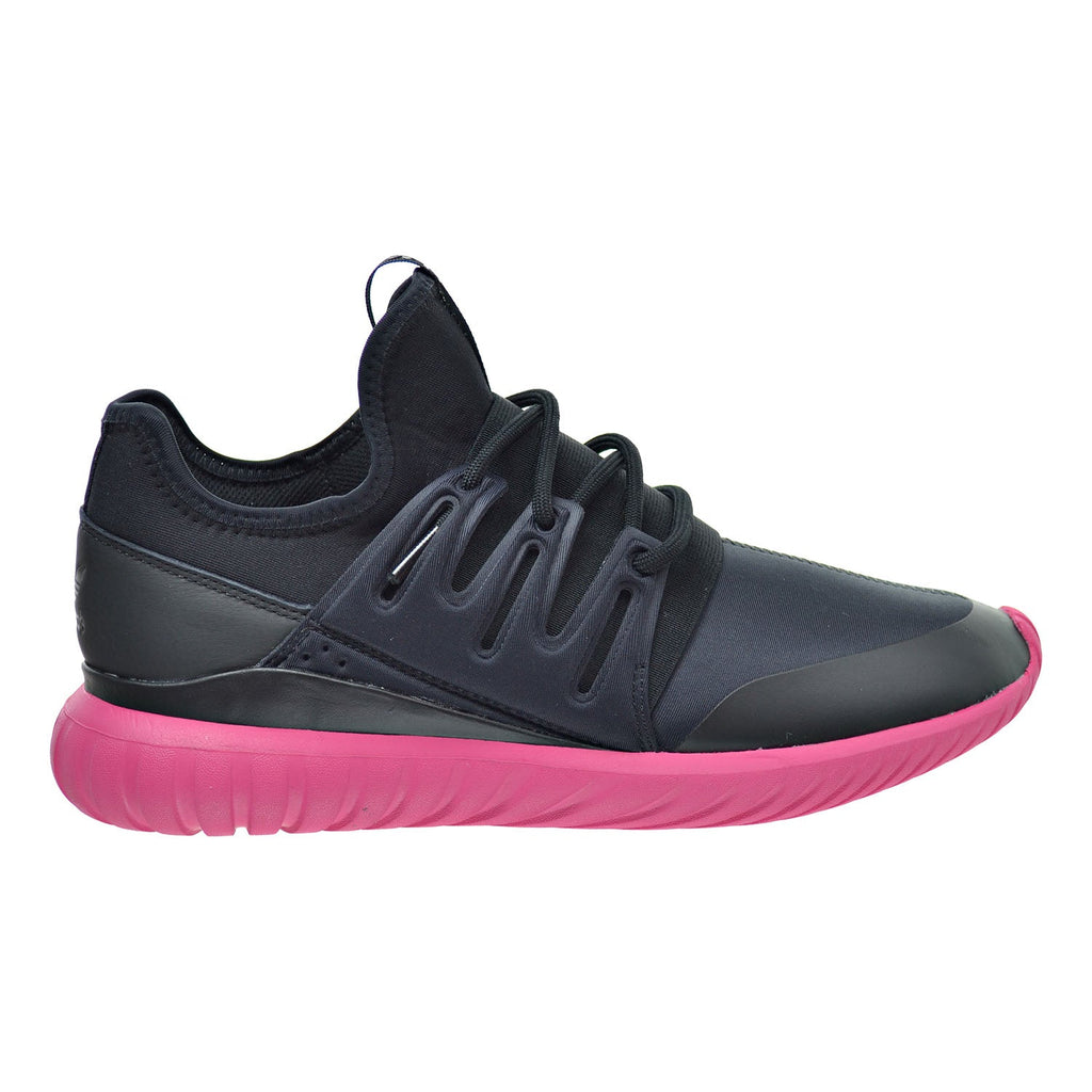 Adidas Tubular Radial Men's Shoes Black/Black/Equipment Pink s75393 (7.5 D(M) US)