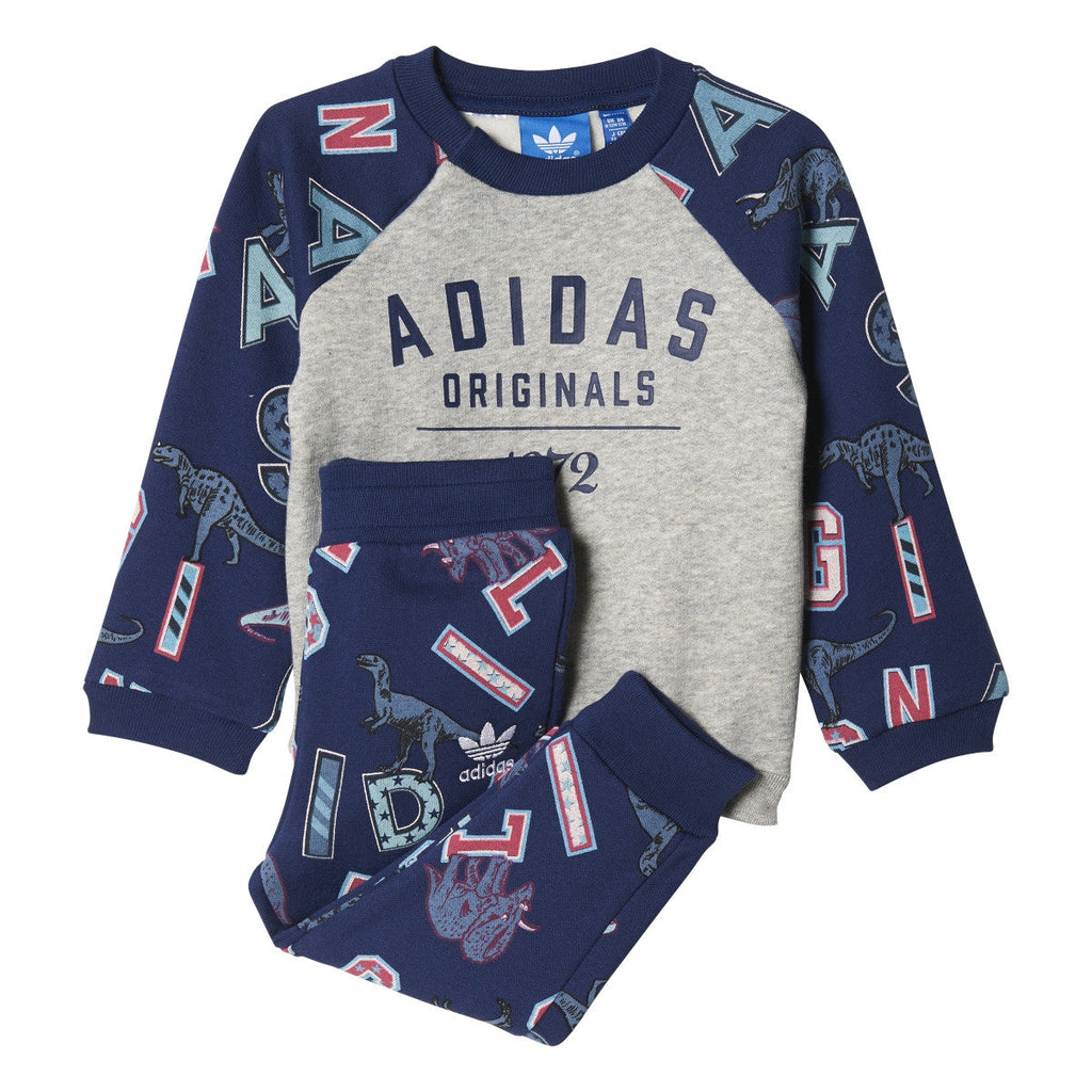 Adidas Originals FR Crew Infant Sweatsuit Medium Grey Heather/Multicolor