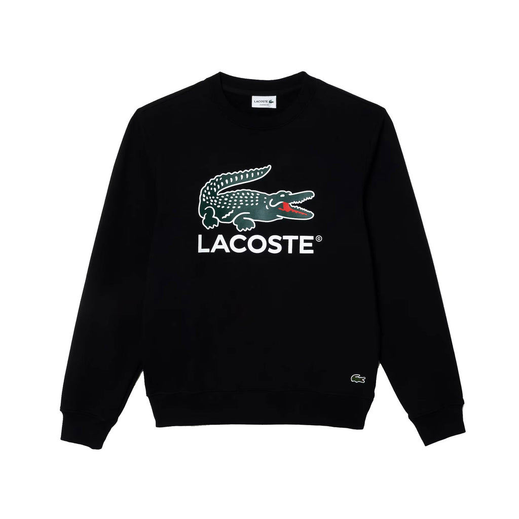 Lacoste Classic Fit Cotton Fleece Men's Sweatshirt Black