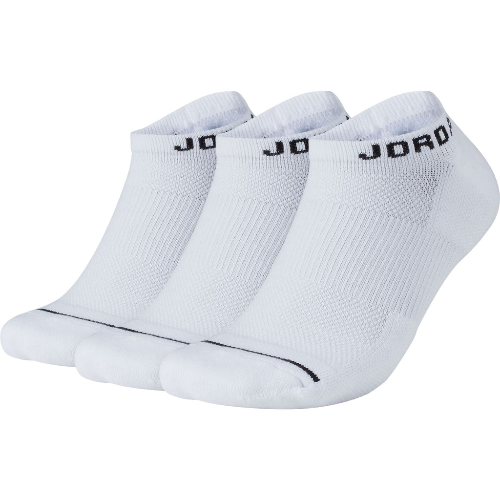 Nike Air Jordan Jumpman No-Show Men's Socks White/Black