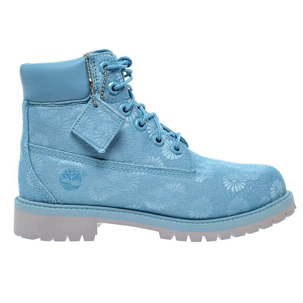 Timberland 6 Inch Classic Big Kids Boots Blue Floral