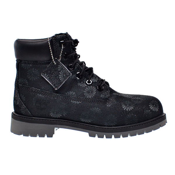 Timberland 6 Inch Classic Big Kids Boots Black Floral