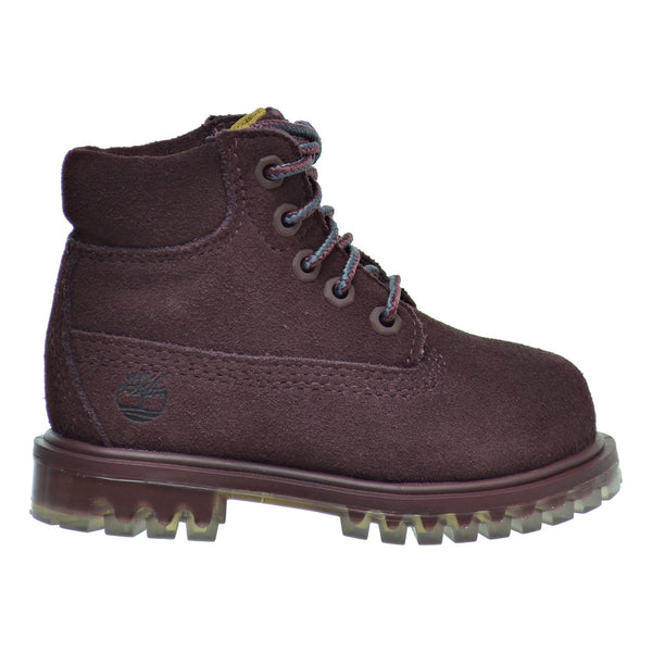 Timberland 6 Inch TPU Outsole Waterproof Suede Premium Toddler Boots Dark Red