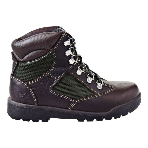 Timberland 6 Inch Field Big Kids Boots Dark Brown/Green