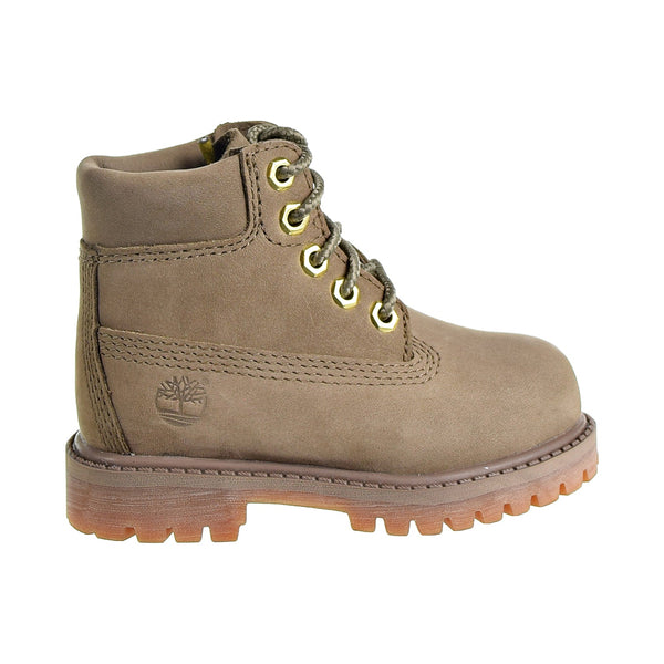 Timberland Premium 6" Waterproof Boot Toddler's Shoes Dark Beige
