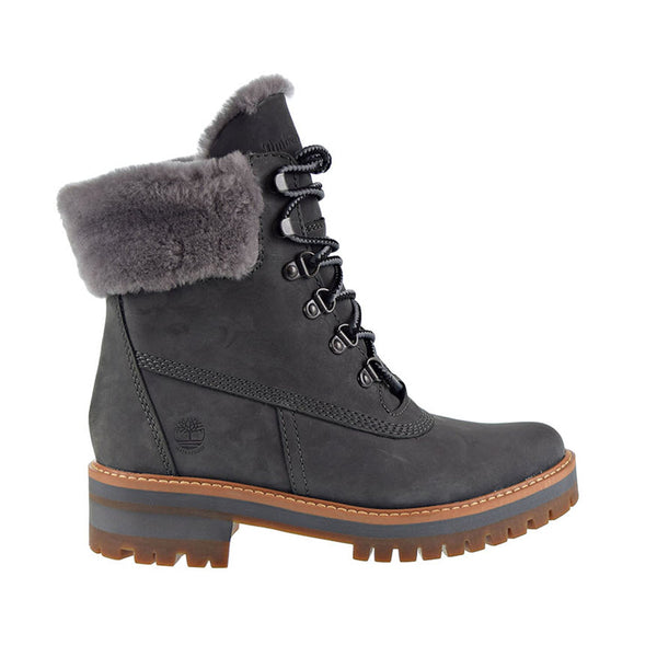 Timberland Courmayeur Valley 6 Inch Wp Shearling Women's Boot Medium Grey Nubuck