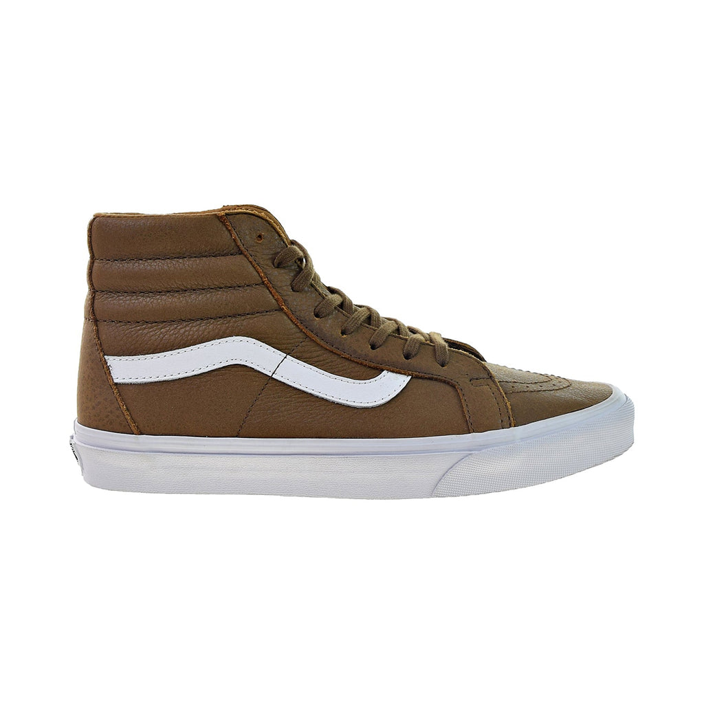 Vans Sk8 Hi Reissue Men's Shoes Premium Leather Dachshund Brown-White