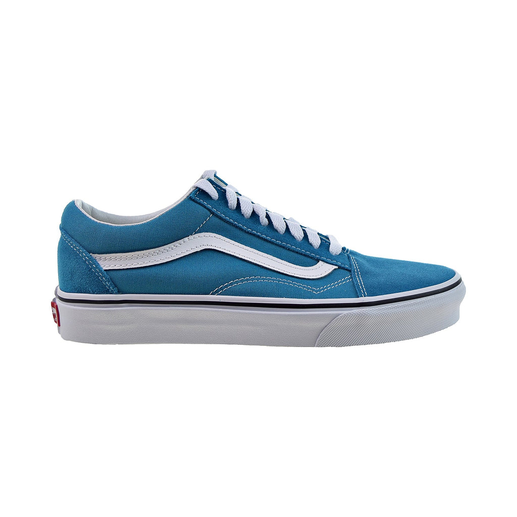 Vans Old Skool Men's Shoes Enamel Blue-True White