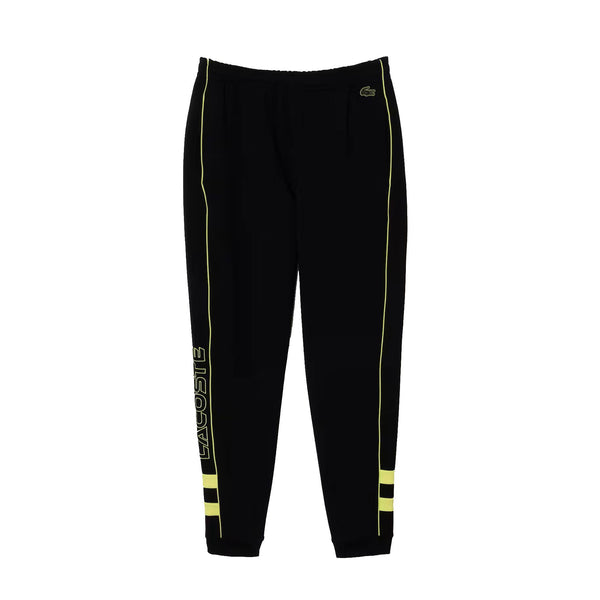 Lacoste Embroidered Regular Fit Men's Track Pants Black-Flash Yellow